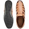 Regal Tan Men Flexible Leather Sandals