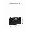 Rocia By Regal Black Women Pearl Handle Bag