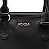 Rocia By Regal Black Women Flower Patterned Self Handbag