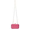 Rocia By Regal Pink Women Silk Patola Print Metal Clutch