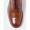 GABICCI TAN MEN ARISTA LONGWING BROGUE FORMAL LACE UP LEATHER SHOES