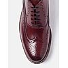 GABICCI BURGUNDY MEN ARISTA LONGWING BROGUE FORMAL LACE UP LEATHER SHOES