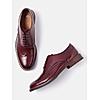 GABICCI BURGUNDY MEN ARISTA LONGWING BROGUE FORMAL LACE UP LEATHER SHOES