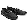 GABICCI BLACK MEN TEQUILA LEATHER LOAFERS