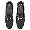 GABICCI BLACK MEN TEQUILA LEATHER LOAFERS