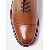 GABICCI TAN MEN ARISTA DERBY FORMAL LACE UP LEATHER SHOES