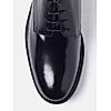 GABICCI BLACK MEN ARISTA PLAIN DERBY FORMAL LACE UP LEATHER SHOES