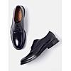 GABICCI BLACK MEN ARISTA PLAIN DERBY FORMAL LACE UP LEATHER SHOES