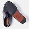 GABICCI BLACK MEN ARISTA PLAIN DERBY FORMAL LACE UP LEATHER SHOES