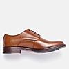 GABICCI TAN MEN ARISTA PLAIN DERBY FORMAL LACE UP LEATHER SHOES