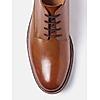 GABICCI TAN MEN ARISTA PLAIN DERBY FORMAL LACE UP LEATHER SHOES