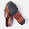 GABICCI TAN MEN ARISTA PLAIN DERBY FORMAL LACE UP LEATHER SHOES