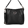 Rocia By Regal Black Women Woven Handbag