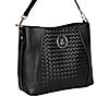 Rocia By Regal Black Women Woven Handbag