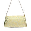 Rocia By Regal Mint Women Pearl Embellished Brocade Clutch