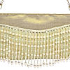 Rocia By Regal Mint Women Pearl Embellished Brocade Clutch