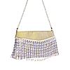 Rocia By Regal Lilac Women Pearl Embellished Brocade Clutch