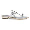 Rocia Silver Women Casual Kolhapuri Flats