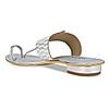 Rocia Silver Women Casual Kolhapuri Flats