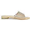 Rocia Light Gold Women Diamond Embellished Sliders