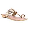 Rocia Rose Gold Women Casual Kolhapuri Flats