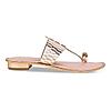 Rocia Rose Gold Women Casual Kolhapuri Flats