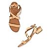 Rocia Rose Gold Women Criss Cross Gladiator Sandals