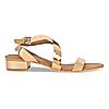 Rocia Rose Gold Women Criss Cross Gladiator Sandals