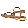 Rocia Antique Gold Women Diamante Studded Flat Sandals