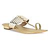 Rocia Gold Women Casual Kolhapuri Flats