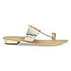 Rocia Gold Women Casual Kolhapuri Flats