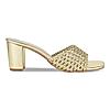 Rocia Gold Women Metallic Woven Heels