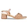 Rocia Rose Gold Women Diamond Embellished Block Heel Sandals