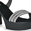 Rocia Gun Metal Women High Heel Sandals