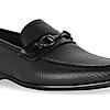 Imperio By Regal Black Men Textured Leather Formal Slip On Shoes