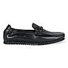 Imperio By Regal Black Men Leather Comfort Loafers