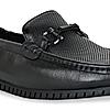 Imperio By Regal Black Men Leather Comfort Loafers