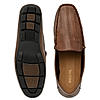 Regal Tan Men Textured Casual Driving Loafers