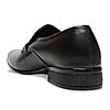 Regal Black Men Textured Patent Slip Ons