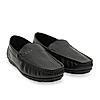 Regal Black Men Textured Casual Driving Loafers