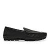 Regal Black Men Textured Casual Driving Loafers