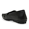 Regal Black Men Textured Casual Driving Loafers