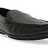 Regal Black Men Textured Casual Driving Loafers