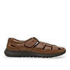 Regal Tan Men Leather Casual Fisherman Sandals