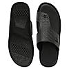 Regal Black Men Leather Woven Sandals