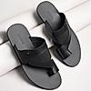 Regal Black Men Casual One Toe Sandals