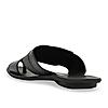 Regal Black Men Casual One Toe Sandals