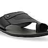 Regal Black Men Casual One Toe Sandals