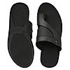 Regal Black Men Casual One Toe Sandals