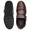 Regal Brown Men Leather Casual Fisherman Sandals